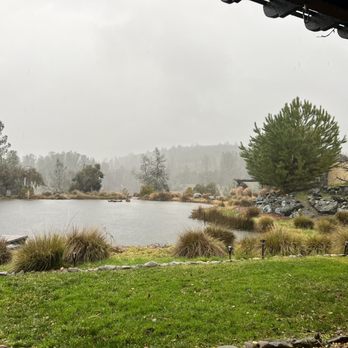 Eden Vale Inn - Rainy day at the pond - Bed & Breakfast Near Me - Placerville, California