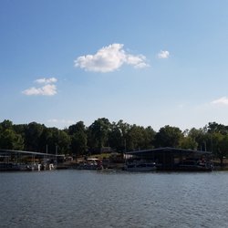 King Creek Resort & Marina - View of the marina from one of their pontoon boats.