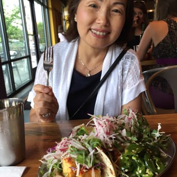 Spork - Mum with her vegan tofu tacos! $3 each. She's a champ. - Mexican Near Me - Bend, Oregon