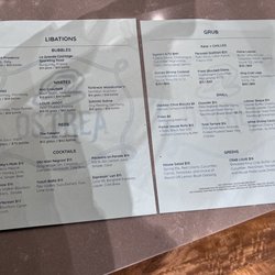 Ostrea - Menu