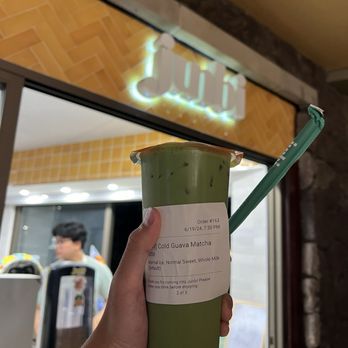 Junbi - Waikiki - Cold Guava Matcha Latte - Coffee & Tea Near Me - Honolulu, Hawaii Junbi - Waikiki - Cold Guava Matcha Latte - Coffee & Tea Near Me - Honolulu, Hawaii
