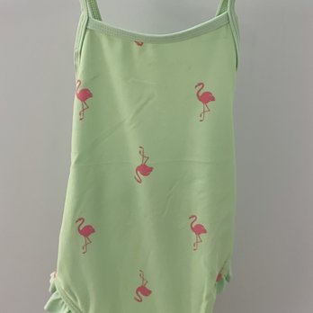 Old Navy - Discounted, my daughter's cute flamingo one-piece swimsuit with crisscross back, cannot believe she went up a size! - Men's Clothing Near Me - Citrus Heights, California