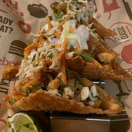 Chicken Wonton Tacos