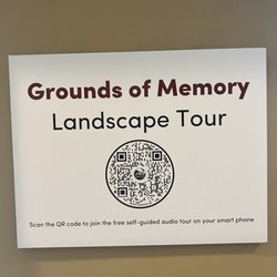 The QR code for the self-guided tour of the gardens.
