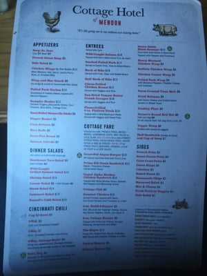 Menu photo 6 The Cottage Hotel Mendon, NY