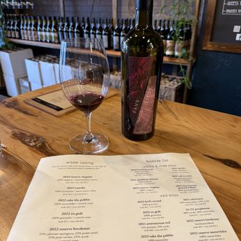 Sans Liege Wine Tasting - Tasting menu - Wine Tasting Room Near Me - Pismo Beach, California