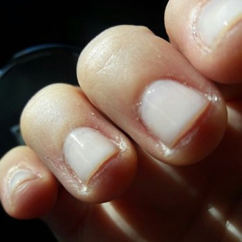 Nails Etc - Multiple laye a of coats are vsibile and horrible cutticle work - Nail Salons Near Me - Birmingham, Michigan