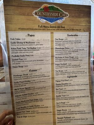 Menu photo 3 Countryside Cafe Waianae, HI