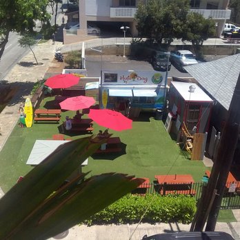 Hula Dog - Located on corner of Kuhio Ave & Kapuni Ave. - Hot Dogs Near Me - Honolulu, Hawaii