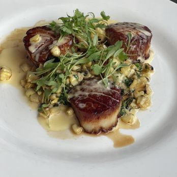 The Oyster Loft - Pan seared scallops ($33) - Seafood Near Me - Pismo Beach, California The Oyster Loft - Pan seared scallops ($33) - Seafood Near Me - Pismo Beach, California