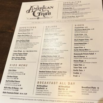 American Grub - Burgers Near Me - Tustin, California