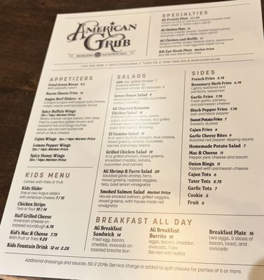 Menu photo 2 American Grub Tustin, CA Menu photo 2 American Grub Tustin, CA