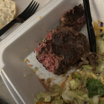Texas Roadhouse - Rare steak with salad - Steakhouses Near Me - Aberdeen, North Carolina Texas Roadhouse - Rare steak with salad - Steakhouses Near Me - Aberdeen, North Carolina