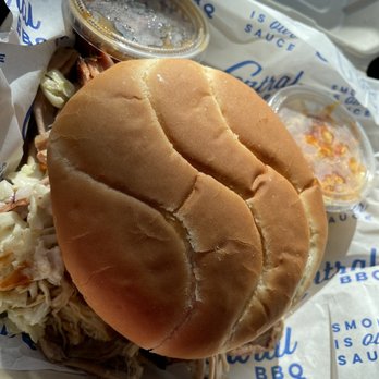 Central BBQ - Pull Pork Sandwich - Barbeque Near Me - Memphis, Tennessee