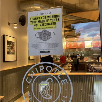 Chipotle Mexican Grill - Masks required for entry - Mexican Near Me - Redding, California Chipotle Mexican Grill - Masks required for entry - Mexican Near Me - Redding, California