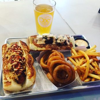 Dog Haus Biergarten - Lincoln Park - Hot dogs, onion rings and fries - Burgers Near Me - Chicago, Illinois