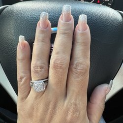 Nailed It - Simple glitter square