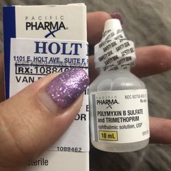 Holt Pharmacy - Antibiotic eyedrops for my burned cornea :'(