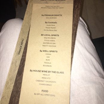 Texture Food and Drink - Happy hour specials - American Near Me - Austin, Texas