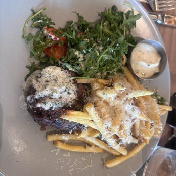 JOEY Dallas - 6oz Filet Steak Frites and Truffle Parmesan Fries - New American Near Me - Dallas, Texas