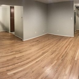 Beautiful new and refinished hardwoods throughout our main level. Calabrese was awesome!