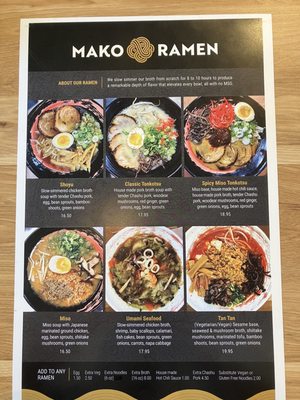 Menu photo 4 Mako Ramen Seal Beach, CA