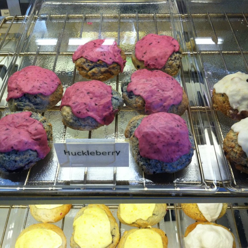 The Scone Ranger - Huckleberry scones with Lemon Blueberry to the right. - Gluten-Free Near Me - Spokane, Washington The Scone Ranger - Huckleberry scones with Lemon Blueberry to the right. - Gluten-Free Near Me - Spokane, Washington