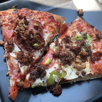 Pizza Barn - Custom 5 topping pizza. Absolutely perfect. - Pizza Near Me - Edgewood, New Mexico Pizza Barn - Custom 5 topping pizza. Absolutely perfect. - Pizza Near Me - Edgewood, New Mexico