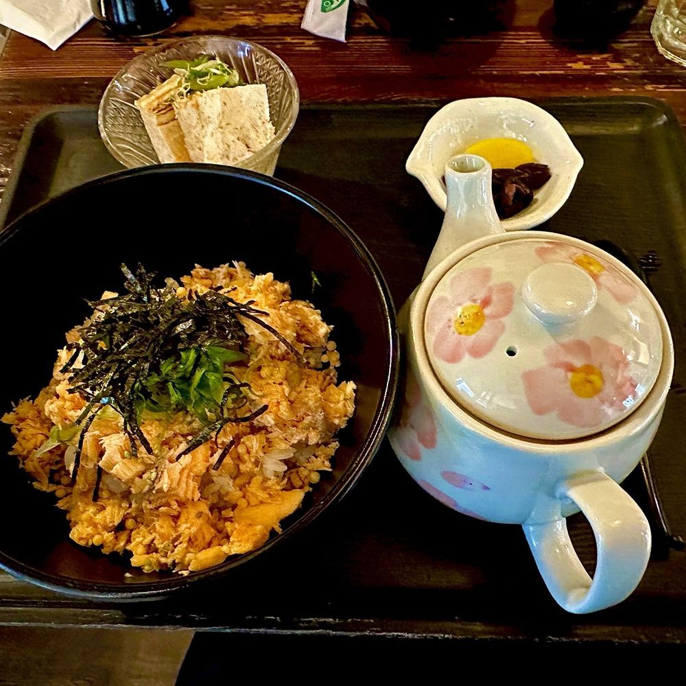Onibaba - Sake Ochazuke with Soya based broth - Japanese Near Me - Seattle, Washington Onibaba - Sake Ochazuke with Soya based broth - Japanese Near Me - Seattle, Washington