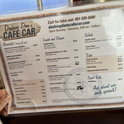 Dashing Dan's Cafe Car