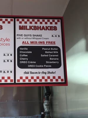 Menu photo 3 Five Guys Manchester, CT