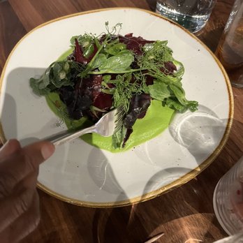 A5 Steakhouse - Beet salad. Very different but beautiful and delicious. Worth a try. - Steakhouses Near Me - Denver, Colorado
