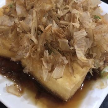 Sushi Spot - Agedashi tofu topped with a generous portion of bonito flakes - Japanese Near Me - Aiea, Hawaii Sushi Spot - Agedashi tofu topped with a generous portion of bonito flakes - Japanese Near Me - Aiea, Hawaii