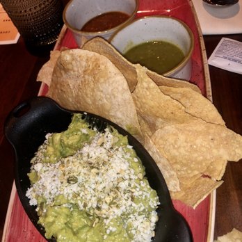 Ambar - Guacamole with red and green salsa - Mexican Near Me - El Paso, Texas