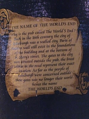 Menu photo 8 The World's End Edinburgh, EDH