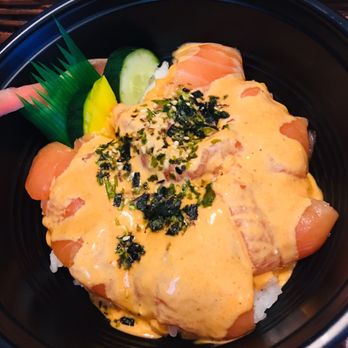 Sushi Man - Spicy salmon don - Japanese Near Me - Honolulu, Hawaii Sushi Man - Spicy salmon don - Japanese Near Me - Honolulu, Hawaii