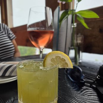 Va Bene - Spiked cucumber lemonade and a glass of wine - Italian Near Me - Duluth, Minnesota