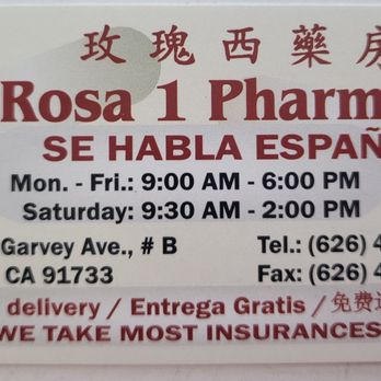 Rosa 1 Pharmacy - FREE DELIVERY - Pharmacy Near Me - El Monte, California Rosa 1 Pharmacy - FREE DELIVERY - Pharmacy Near Me - El Monte, California
