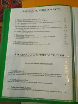 Menu photo 5 Tibétain Lung Ta Lourdes, 65