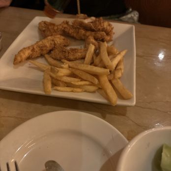The Cheesecake Factory - Kids meal chicken strips and fries that are too hard! - American Near Me - St. Louis, Missouri The Cheesecake Factory - Kids meal chicken strips and fries that are too hard! - American Near Me - St. Louis, Missouri