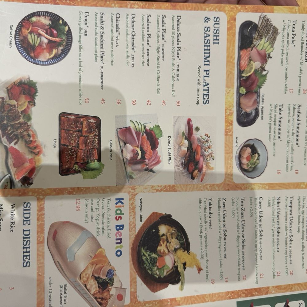 Miyabi Restaurant - Menu Oct 2024 - Japanese Near Me - Tukwila, Washington