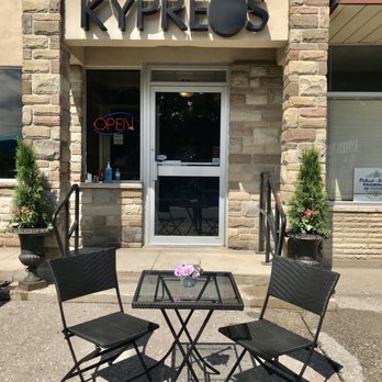 Kypreos Restaurant - a table and chairs outside - Greek Near Me - Kitchener, Ontario