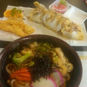 Maki-Yaki Express - Shrimp Tempura Udon & 1/2 Crunchy Super Roll - Japanese Near Me - Laguna Hills, California Maki-Yaki Express - Shrimp Tempura Udon & 1/2 Crunchy Super Roll - Japanese Near Me - Laguna Hills, California
