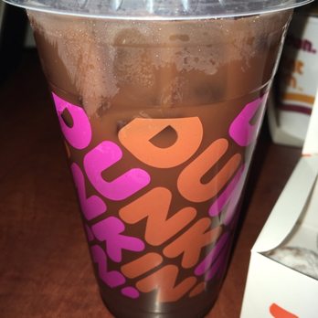 Dunkin' - Medium iced coffee with free mocha shot - Coffee & Tea Near Me - San Jose, California