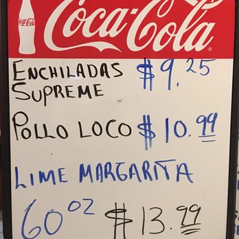 El Canon Grove City - Dinner specials ... and a very large drink special - Mexican Near Me - Grove City, Ohio