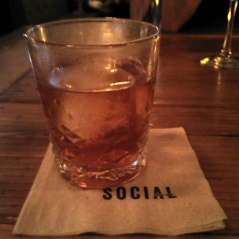 Social - My favorite!  Old-fashioned with home made bitters! - New American Near Me - Costa Mesa, California