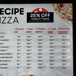 Pizza Hut - Menu board~ (April 2025)