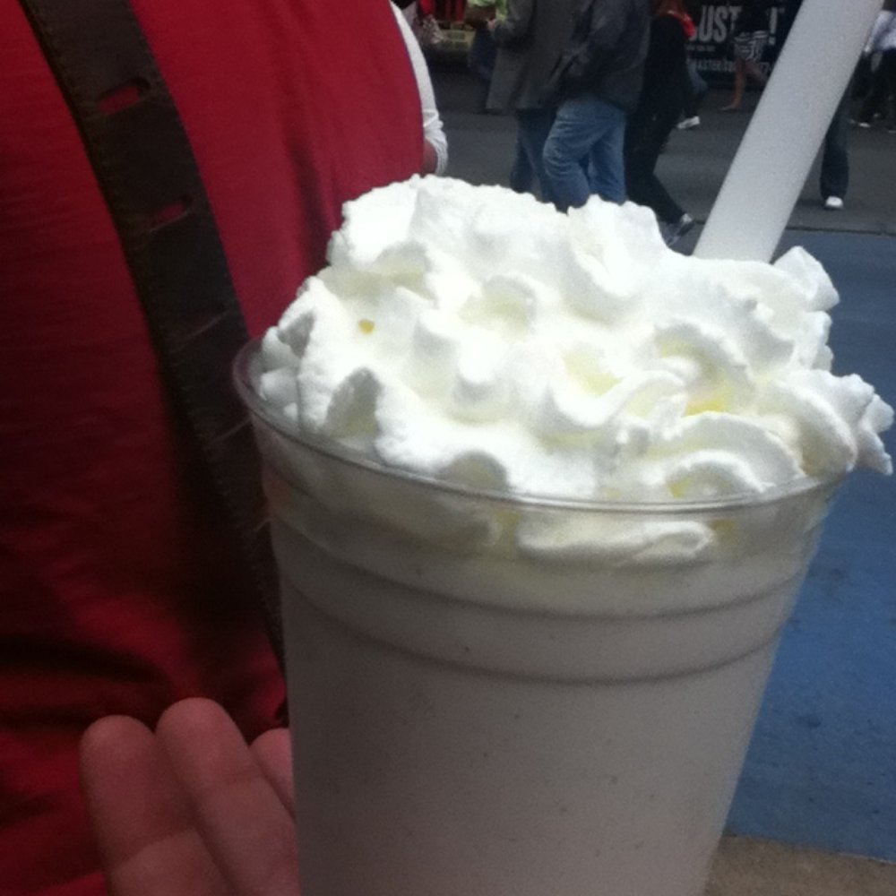 Vanilla bean milkshake