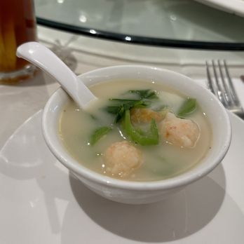Henry's Cuisine - Fish maw, shrimp paste, dried shrimp, mustard green soup (but they ran out of fish maw) - Asian Fusion Near Me - Alhambra, California
