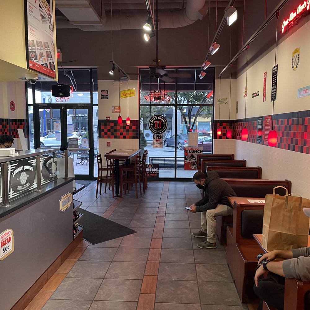 Jimmy John's - two men sitting in a restaurant - Fast Food Near Me - Baltimore, Maryland Jimmy John's - two men sitting in a restaurant - Fast Food Near Me - Baltimore, Maryland